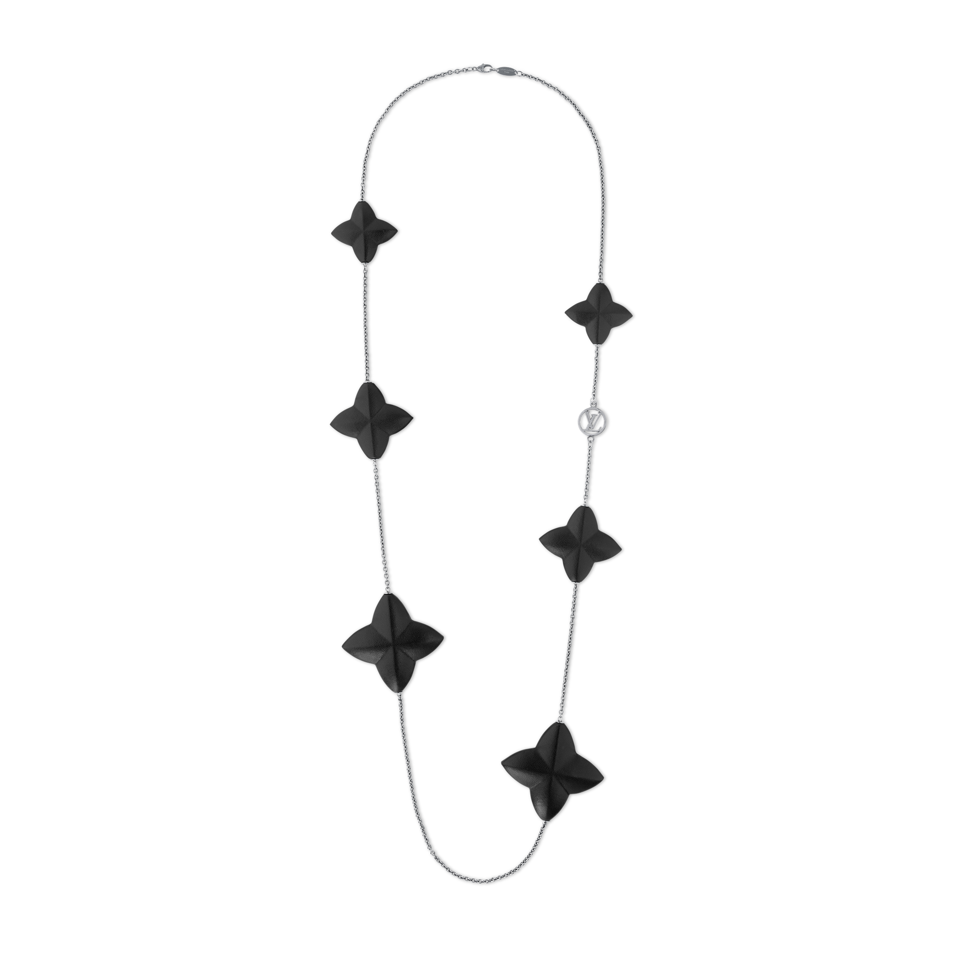 Sautoir/Collier Fantaisie Pour Femme - Pendentif Gris, Couleur Dominante Jaune - Occasion